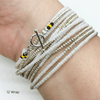 Hartleybee London pearl light gold wrap
