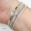 Hartleybee London pearl light gold wrap