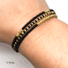 Hartleybee Vegas black and gold wrap